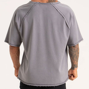 เสื้อยืดออกกำลังกายผู้ชาย คอกลม แขนสั้น ทรงปกติ ผ้าฝ้าย 100% ระบายอากาศได้ดี บีบอัดรักษ์โลก สวมใส่สบาย - Product Image 5