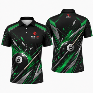 Camisetas de Snooker y Billar Reversibles Personalizables de Alta Calidad para Hombre, Diseño Impreso, Diseña Tus Propias Camisetas de Snooker - Product Image 5