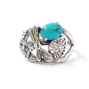 <b>Turquoise</b> Fashion <b>Ring</b> 4.1 Grams Weight - Product Image 1