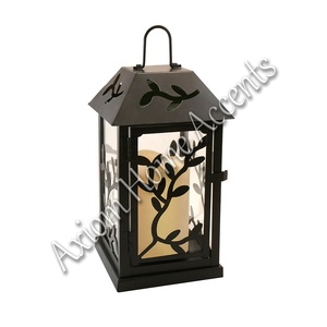 Linternas festivas de velas Glam vintage Estilo elegante hecho a mano Lujoso toque navideño de Axiom Home Accents - Product Image 6