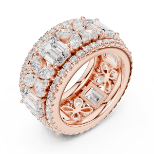 Gemflora jewels Anillo de cristal Premium de 14K para looks de alta gama - Product Image 2