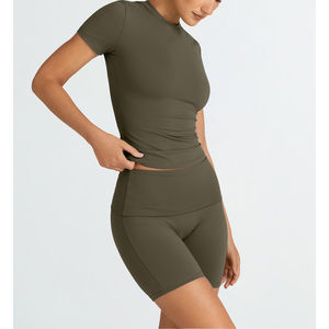 ชุดโยคะขาสั้นผู้หญิง ดีไซน์สวย ขายดีที่สุด สินค้าใหม่จากโรงงานโดยตรง จำหน่ายออนไลน์ - Product Image 3