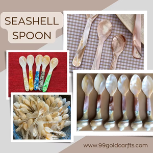 Cuillère en nacre Cuillère en nacre naturelle 99 Gold Data Vietnam Trenddy 2025 prêt à expédier en gros - Product Image 1