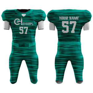 Maillot de football américain personnalisé entièrement sublimé pour les clubs, les écoles, les collèges et les ligues - Product Image 3