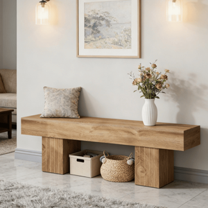 Panca per Sala da Pranzo in Legno Massello - Product Image 3