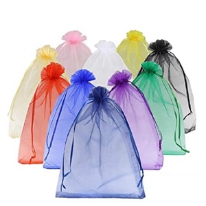 Indian Mumbai Exporters Supply <b>Organza</b> Fabric Promotional Tote Gift Pouches for Many Wholesales Bulk Order Factory Direct Price - Product Image 2
