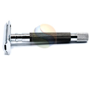 Maquinilla de Afeitar Profesional de Doble Hoja de Acero Inoxidable de Alta Calidad con Acabado Espejo para Adultos - Product Image 4