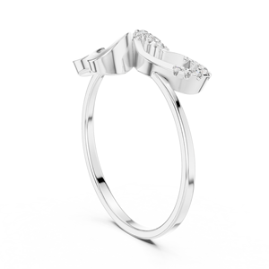 Anillo solitario de oro amarillo macizo de 14k para mujer, con diamante de corte redondo minimalista en forma de corazón, para compromiso, aniversario, regalo de boda - Product Image 4