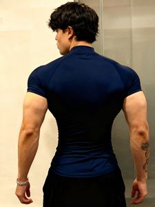 Camiseta Deportiva de Compresión Casual para Hombre, Ropa de Gimnasio de Secado Rápido, Transpirable, Ecológica, 100% Poliéster, Estampado Personalizado de Alta Calidad 20 - Product Image 5