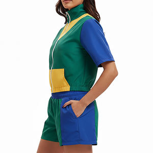 Heavyweight Cotton Wash Oversized Short Sleeve Shorts Women's T-shirt <b>Set</b> of Two Pieces <b>sets</b> for women - Product Image 3