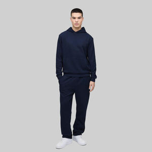 Survêtement d'hiver pour homme de qualité supérieure avec capuche, fermeture à cordon, coupe confortable, séchage rapide, respirant, 100% coton molletonné - Product Image 2