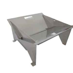 Table de foyer extérieur ronde à bois avec grille de protection anti-étincelles et pioche, pour patio, jardin et cour arrière - Product Image 3