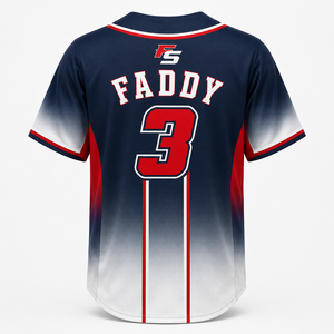 Maillot de baseball personnalisé sublimé pour homme, uniforme d'équipe entièrement boutonné, respirant, vêtements de sport de softball, streetwear hip-hop - Product Image 2