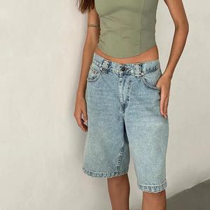 Shorts en jean écologiques pour hommes, style baggy, mode estivale, 100% coton biologique, style urbain, fournisseur OEM ODM - Product Image 2