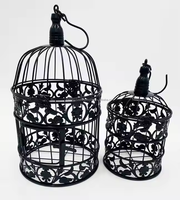 Cage à oiseaux vintage en métal petits oiseaux décor motif animal tenture murale intérieur extérieur fêtes cadeau de mariage Cage à oiseaux