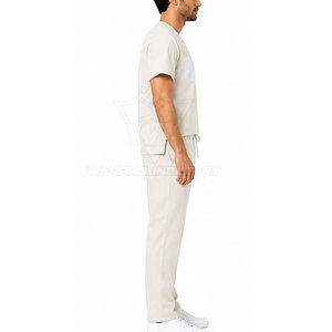 Ensemble de vêtements médicaux pour hommes de haute qualité avec chemise à col moderne, plusieurs poches, tissu respirant et coupe confortable - Product Image 6