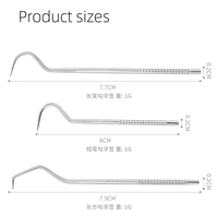 Cure-dents en acier inoxydable avec étui de protection, outils pour le vinyle, outil artisanal, désherbeur, outil de désherbage personnalisé