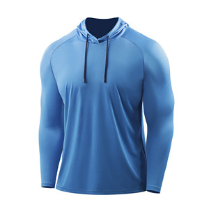 Sudadera de Pesca Duradera para Hombre con Máscara Facial, Protección Solar UV, Manga Larga, Secado Rápido, Camisa de Senderismo de Alto Rendimiento, Sudadera con Capucha y Polaina - Product Image 1