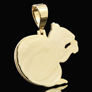 Pendentif personnalisé de luxe en alliage plaqué or, serti de diamants, style Hip Hop Royal Prime pour homme, idéal pour un cadeau de fête - Product Image 2