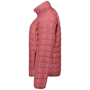 Chaqueta Acolchada Impermeable Rosa Sólido para Mujer, con Capucha Desmontable, Cierre de Cremallera y Manga Larga para Invierno - Product Image 5