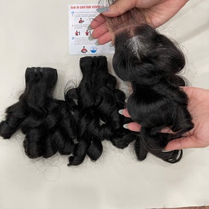 TENDENCIA CALIENTE: Extensiones de Cabello Humano Rizado y con Volumen, Color Negro Natural para Mujeres Negras, Listas para Enviar - Product Image 6