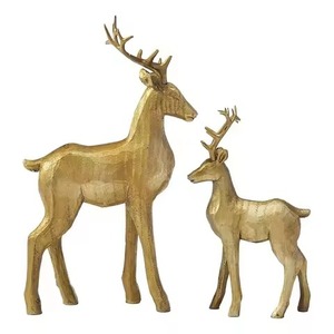 Statue de renne décorative en fer, ornement de Noël haut de gamme pour la décoration sur le thème de l'hiver - Product Image 4