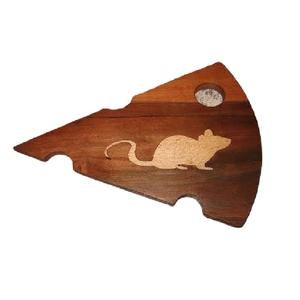 Planche à découper en bois d'acacia de forme inédite, pour la préparation des aliments, le fromage, la cuisine, la salle à manger et les mariages. - Product Image 1