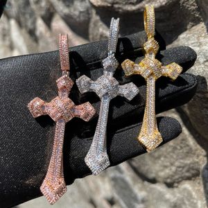 Collar de Hombre Personalizado con Colgante de Cruz con Diamantes Cultivados en Laboratorio, Estilo Hip Hop, de Alta Calidad - Product Image 6