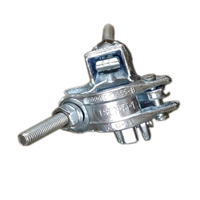 Vaishnav SF-1005.27 Raccord fixe à double pince réglable en acier forgé galvanisé blanc, certifié BS-1139/EN74, pour échafaudage de haute performance