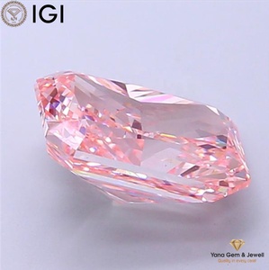 Diamante Cultivado en Laboratorio CVD de 4.00 Quilates, Color Rosa Intenso, Claridad VS1, Corte Radiante, con Certificado IGI para Anillo de Compromiso - Product Image 4