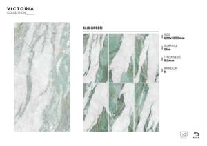 Azulejos de porcelana con superficie de pegamento de diseño, tamaño 600X1200, azulejos de gran formato premium para decoración de paredes y pisos interiores. - Product Image 6