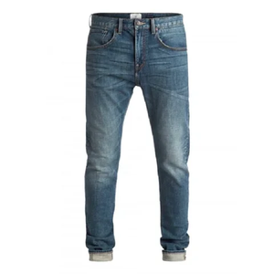 Jeans droits amples taille haute pour hommes, personnalisables par le fabricant, en coton élasthanne, coupe droite, grandes tailles, style urbain - Product Image 5