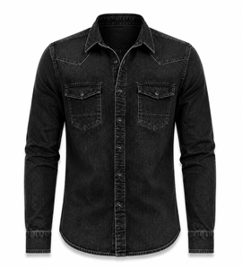 Camisa Casual de Hombre Premium 100% Algodón Twill con Botones Cubiertos, Tejido Transpirable, Mangas Largas, Lista para el Verano - Product Image 2