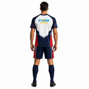 Ensemble de maillots de football pour équipe de club, pour l'entraînement et les matchs de football, 100% polyester, léger, antibactérien, kit de football pour hommes - Product Image 6