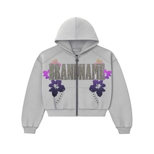 Sudadera con capucha premium con estampado estilo diamantes de imitación, tela suave, estilo urbano, costuras duraderas, ideal para uso casual estilo americano. - Product Image 3