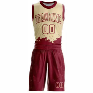 Conjunto de Camiseta y Pantalones Cortos de Baloncesto para Hombre, Bordado, Transpirable, Antibacterial, Diseño Personalizado, Tallas Grandes, Estampado - Product Image 5
