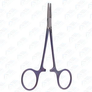 Instrumentos quirúrgicos delicados y suaves de 5 pulgadas, acero inoxidable, titanio de alta calidad, soporte de aguja Halsey, Tc dentado - Product Image 1