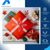 Huge Selling India-Origin Multi-Color High Quality Double Coated Recyclable Chromo Paper 60-100 GSM Customizable Christmas