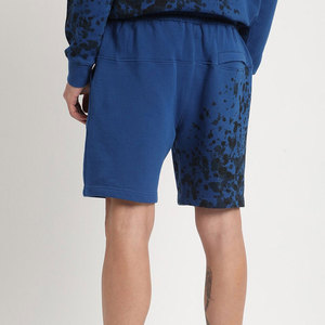 Shorts Bermuda en coton bleu pour homme avec imprimé dégradé, cordon de serrage à la taille, poches, vêtements décontractés, shorts d'été - Product Image 2