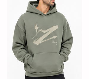 Luxury Black Designer <b>Pullover</b> Hoodie <b>for</b> <b>Men</b> Oversized Heavyweight Cotton Winter Streetwear Fashion Warm Sweatshirt - Product Image 3