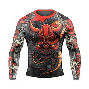 Rashguard MMA à manches courtes, respirant, séchage rapide, imprimé par sublimation personnalisée, haute performance, pour grappling BJJ - Product Image 6