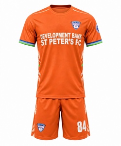 ชุดเสื้อฟุตบอลสีส้มแบบซับลิเมชั่นสั่งทำพิเศษ ระบายอากาศได้ดี แห้งเร็ว ชุดฝึกซ้อมสำหรับผู้ชาย น้ำหนักเบา แขนสั้น - Product Image 1