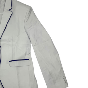 Blazer universitaire à double bordure, doublé, en coton biologique, sur mesure, avec logo ZPB Sorority Chapter, prêt à être expédié - Product Image 2