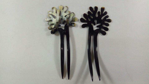 ปิ่นปักผมบัฟฟาโลฮอร์นอินเดียขัดเงาสำหรับผู้หญิงและเด็กผู้หญิง - Product Image 5