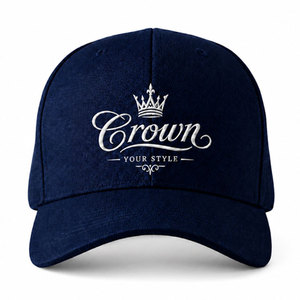 Wholesale <b>Baseball</b> <b>Cap</b> with Custom 3D Embroidery Logo, Street Style Black Cotton Twill 6 Panel, Adjustable Dad Hat OEM Unisex - Product Image 3