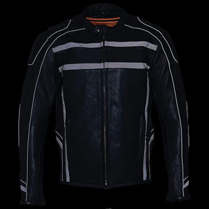 Veste de moto en cuir de buffle personnalisée unisexe SAMROZ SPORTS, manches longues, ventilation, coupe-vent, hiver, toutes saisons - Product Image 4