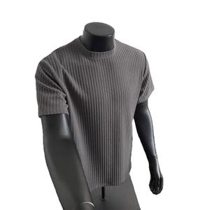 T-shirt en polyester 180g pour homme, broderie de logo personnalisée, respirant, tissu extensible, col rond, pour un usage quotidien, idéal pour l'été - Product Image 2