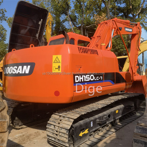 Mini excavadora usada de 6 toneladas Doosan con buenas condiciones Corea baja hora de trabajo multifunción excavadora sobre orugas Doosan DH150 - Product Image 2