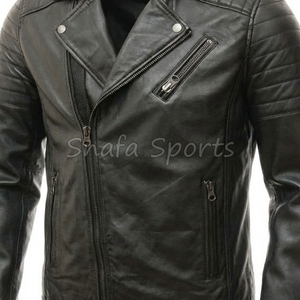 Male Biker Apparel Bomber <b>Jacket</b> Casual Streetwear Fashion Trend Premium Quality Stylish Comfortable Durable Modern Outfit - Product Image 3