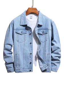 Chaqueta Vaquera Informal de Invierno Vintage de Alta Calidad con Bordado para Hombre - Product Image 5